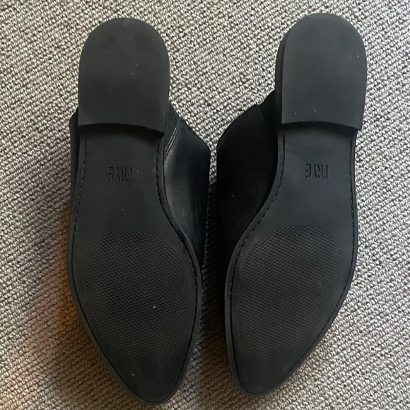 Frye Nolan Seam Mules Black Leather Slip-On Mules sz 9M - Picture 6 of 13